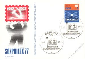 DDR 1977 Mi-Nr. P082 SSt. SOZIPHILEX '77