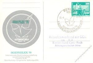 DDR 1978 Mi-Nr. P083b SSt. SOZIPHILEX '78