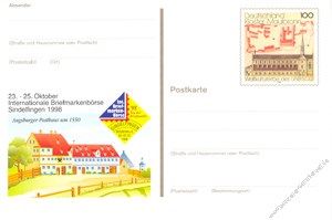 BRD 1998 Mi-Nr. PSo055 * Int. Briefmarkenbrse Sindelfingen