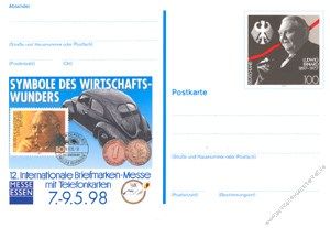 BRD 1998 Mi-Nr. PSo052 * Briefmarkenmesse Essen