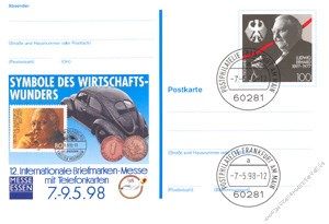 BRD 1998 Mi-Nr. PSo052 o Briefmarkenmesse Essen