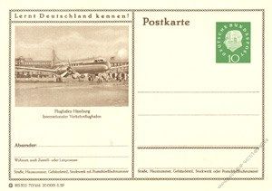 BRD 1959 Mi-Nr. P041 070/416 * Hamburg - Flughafen