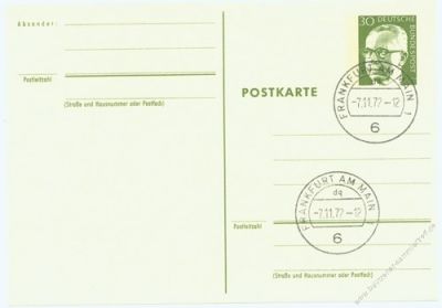 BRD 1971 Mi-Nr. P102 o Dr. Gustav Heinemann