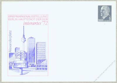 DDR Nr. PP008 C2/002a * Interartes 1972 Berlin