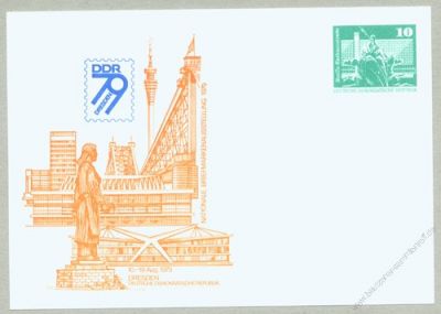 DDR Nr. PP016 D2/019a * Briefmarkenausstellung in Dresden