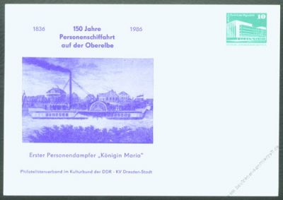 DDR Nr. PP018 C2/002 * 150 Jahre Personenschifffahrt