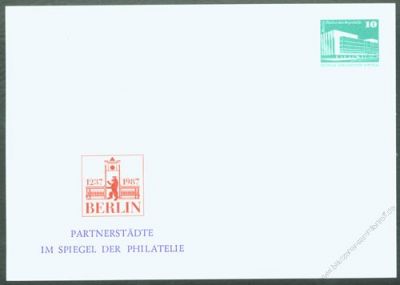 DDR Nr. PP018 C2/002a * Partnerstdte in der Philatelie