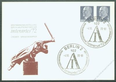 DDR Nr. PP012 C2/003 SSt. Interartes 1972 Berlin