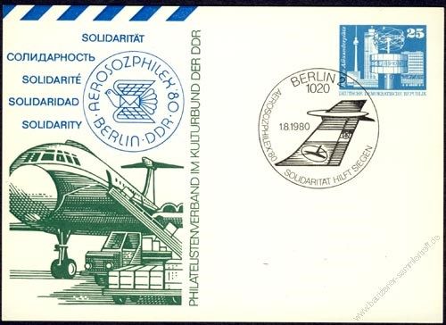 DDR Nr. PP017 C2/003 SSt. Aerosozphilex '80