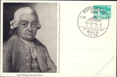 DDR Nr. PP018 B2/020b SSt. Carl Philipp Emanuel Bach