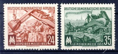 DDR 1953 Mi-Nr. 380-381 ** Leipziger Herbstmesse