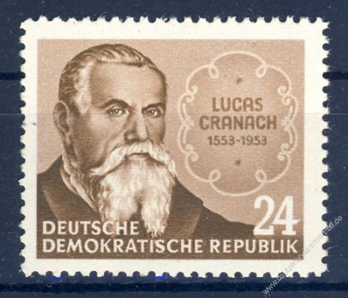 DDR 1953 Mi-Nr. 384 ** 400. Todestag von Lucas Cranach d. .