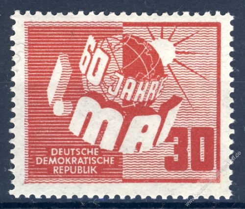 DDR 1950 Mi-Nr. 250 ** 60 Jahre Tag der Arbeit (1. Mai)