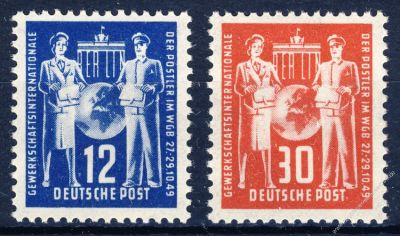 DDR 1949 Mi-Nr. 243-244 ** Postgewerkschaft