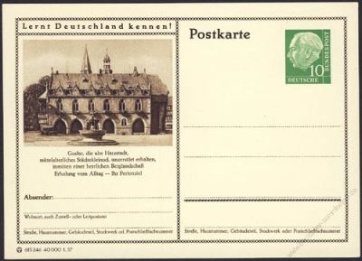 BRD 1955 Mi-Nr. P024 244 * Goslar - Rathaus