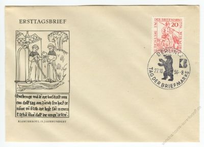 DDR 1956 FDC Mi-Nr. 544 SSt. Tag der Briefmarke