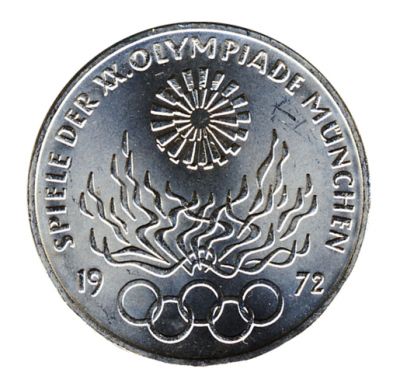 BRD 1972 J.405 10 DM Olympische Spiele - Prgesttte: J vz-st