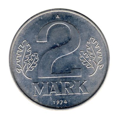 DDR 1974 J.1516 2 Mark Kursmnze st