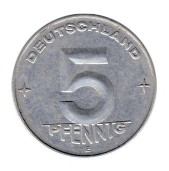 DDR 1953 J.1506 5 Pf Kursmnze Prgesttte: E vz