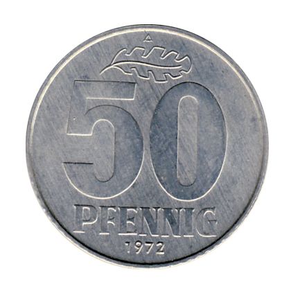 DDR 1972 J.1512 50 Pf Kursmnze st