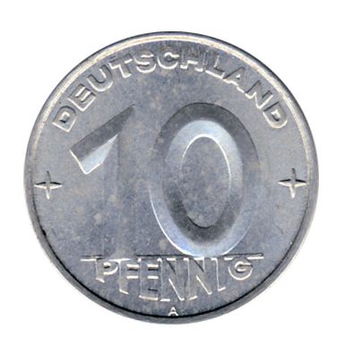 DDR 1952 J.1507 10 Pf Kursmnze Prgesttte: A st