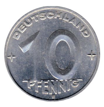 DDR 1953 J.1507 10 Pf Kursmnze Prgesttte: E vz-st