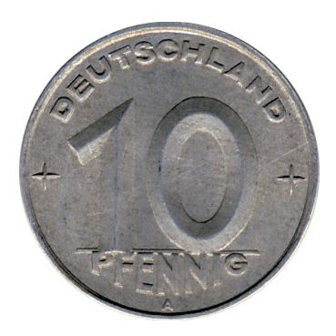 DDR 1949 J.1503 10 Pf Kursmnze st