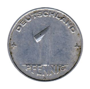 DDR 1953 J.1505 1 Pf Kursmnze Prgesttte: A ss