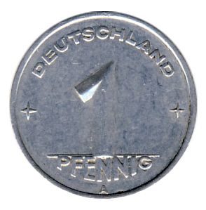 DDR 1950 J.1501 1 Pf Kursmnze Prgesttte: A ss