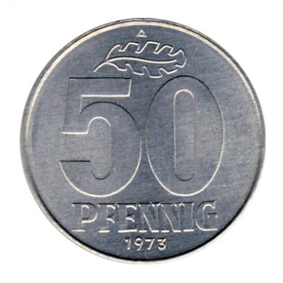 DDR 1973 J.1512 50 Pf Kursmnze st