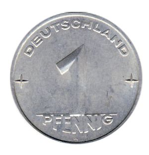 DDR 1953 J.1505 1 Pf Kursmnze Prgesttte: A vz-st