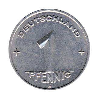 DDR 1953 J.1505 1 Pf Kursmnze Prgesttte: E vz-st