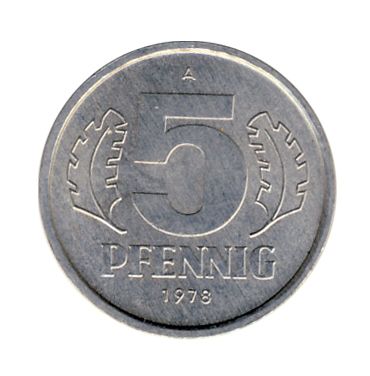 DDR 1978 J.1509 5 Pf Kursmnze vz-st