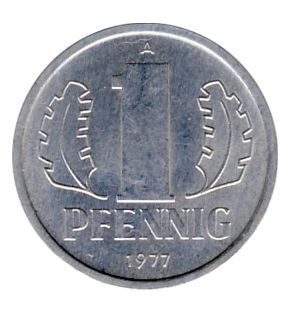 DDR 1977 J.1508 1 Pf Kursm�nze vz-st