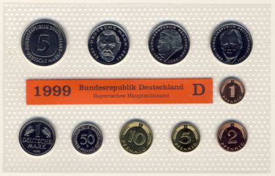 BRD 1999 Kursmünzensatz Prägestätte: D st
