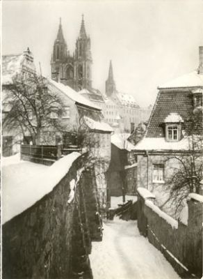 01662 Meien, Dom - Klappkarte s/w