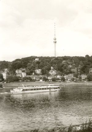 01326 Dresden-Wachwitz, Fernsehturm s/w