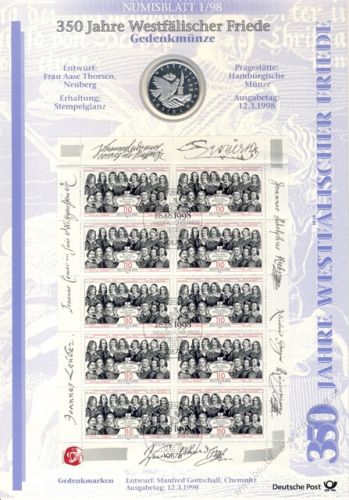 BRD 1998 Numisblatt 1/1998 