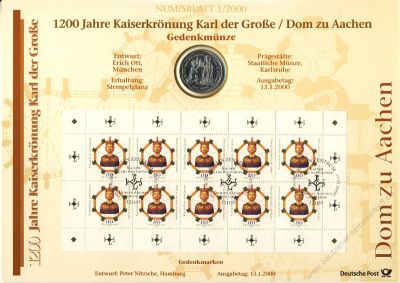 BRD 2000 Numisblatt 1/2000 