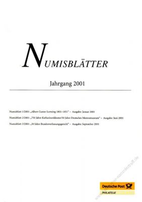 BRD 2001 Beschreibung fr Numisblatt 1/2001