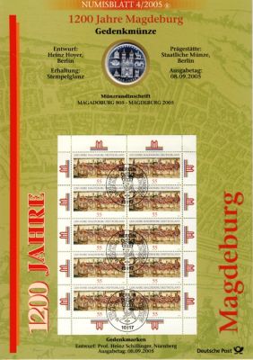 BRD 2005 Numisblatt 4/2005 