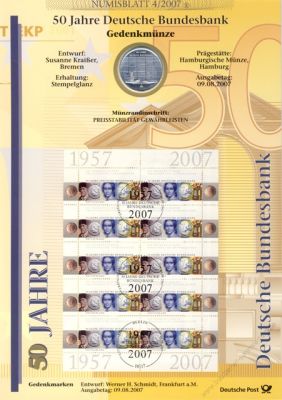 BRD 2007 Numisblatt 4/2007 