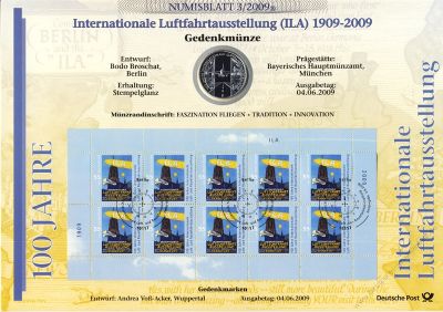 BRD 2009 Numisblatt 3/2009 