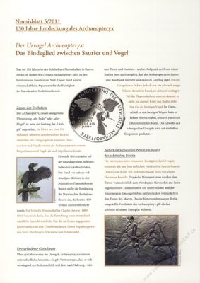 BRD 2011 Beschreibung fr Numisblatt 5/2011 und 6/2011