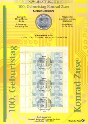 BRD 2010 Numisblatt 2/2010 