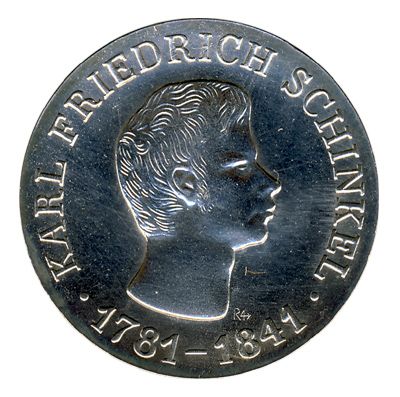 DDR 1966 J.1517 10 Mark Karl Friedrich Schinkel st