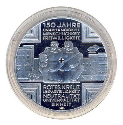 BRD 2013 J.580 10 Euro 150 Jahre Rotes Kreuz - Silber PP
