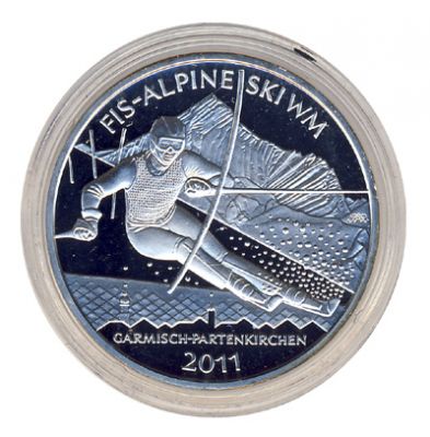 BRD 2010 J.557 10 Euro FIS Alpine Ski-WM 2011 Prgesttte: D PP