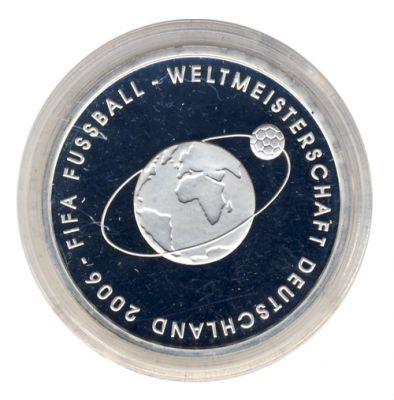 BRD 2004 J.504 10 Euro Fuball-WM-Deutschland 2006 Prgesttte: G PP