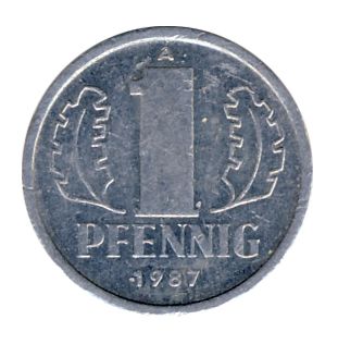 DDR 1987 J.1508 1 Pf Kursm�nze vz